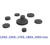 12 X 3 SİYAH MIKNATIS